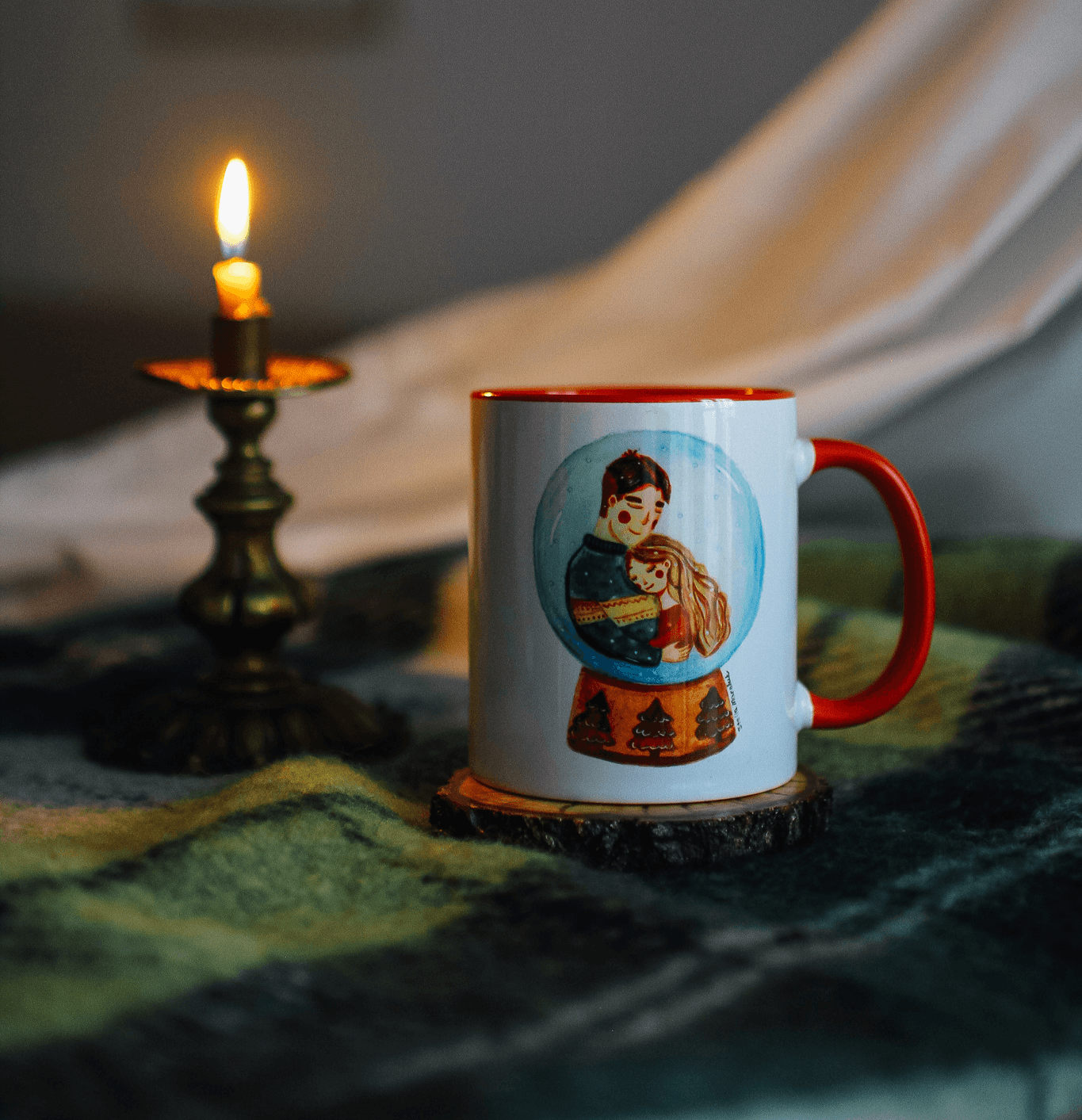 Керамічна чашка закохані у кулі